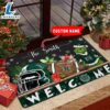 NCAA Hawaii Rainbow Warriors Grinch Christmas Welcome Football Doormat - Custom Name Gift Xmas 3 NCAA Hawaii Rainbow Warriors Grinch Christmas Welcome Football Doormat - Custom Name