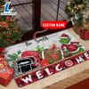 NCAA Houston Cougars Grinch Christmas Welcome Football Doormat - Custom Name Gift Xmas 2 NCAA Houston Cougars Grinch Christmas Welcome Football Doormat - Custom Name