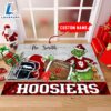 NCAA Indiana Hoosiers Grinch And Max Christmas Welcome Football Doormat - Custom Name Gift Xmas 2 NCAA Indiana Hoosiers Grinch And Max Christmas Welcome Football Doormat - Custom Name