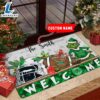 NCAA Marshall Thundering Herd Grinch Christmas Welcome Football Doormat - Custom Name