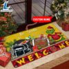 NCAA Maryland Terrapins Grinch Christmas Welcome Football Doormat - Custom Name
