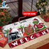 NCAA Nebraska Cornhuskers Grinch Christmas Welcome Football Doormat - Custom Name Gift Xmas 2 NCAA Nebraska Cornhuskers Grinch Christmas Welcome Football Doormat - Custom Name