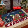 NCAA Ole Miss Rebels Grinch Christmas Welcome Football Doormat - Custom Name Gift Xmas 3 NCAA Ole Miss Rebels Grinch Christmas Welcome Football Doormat - Custom Name