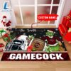 NCAA South Carolina Gamecocks Grinch And Max Christmas Welcome Football Doormat - Custom Name Gift Xmas 2 NCAA South Carolina Gamecocks Grinch And Max Christmas Welcome Football Doormat - Custom Name