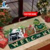 NCAA South Florida Bulls Grinch Christmas Welcome Football Doormat - Custom Name Gift Xmas 3 NCAA South Florida Bulls Grinch Christmas Welcome Football Doormat - Custom Name