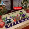 NCAA Washington Huskies Grinch Christmas Welcome Football Doormat - Custom Name Gift Xmas 2 NCAA Washington Huskies Grinch Christmas Welcome Football Doormat - Custom Name