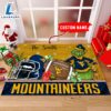 NCAA West Virginia Mountaineers Grinch And Max Christmas Welcome Football Doormat - Custom Name Gift Xmas 3 NCAA West Virginia Mountaineers Grinch And Max Christmas Welcome Football Doormat - Custom Name