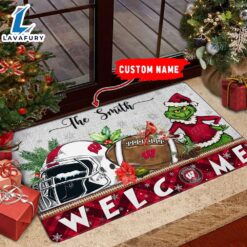 NCAA Wisconsin Badgers Grinch Christmas…