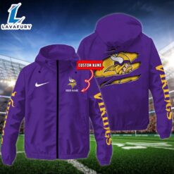 NFL Minnesota Vikings Football Windbreaker…