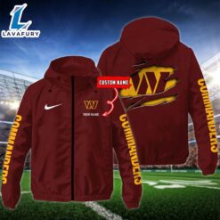 NFL Washington Commanders Football Windbreaker…