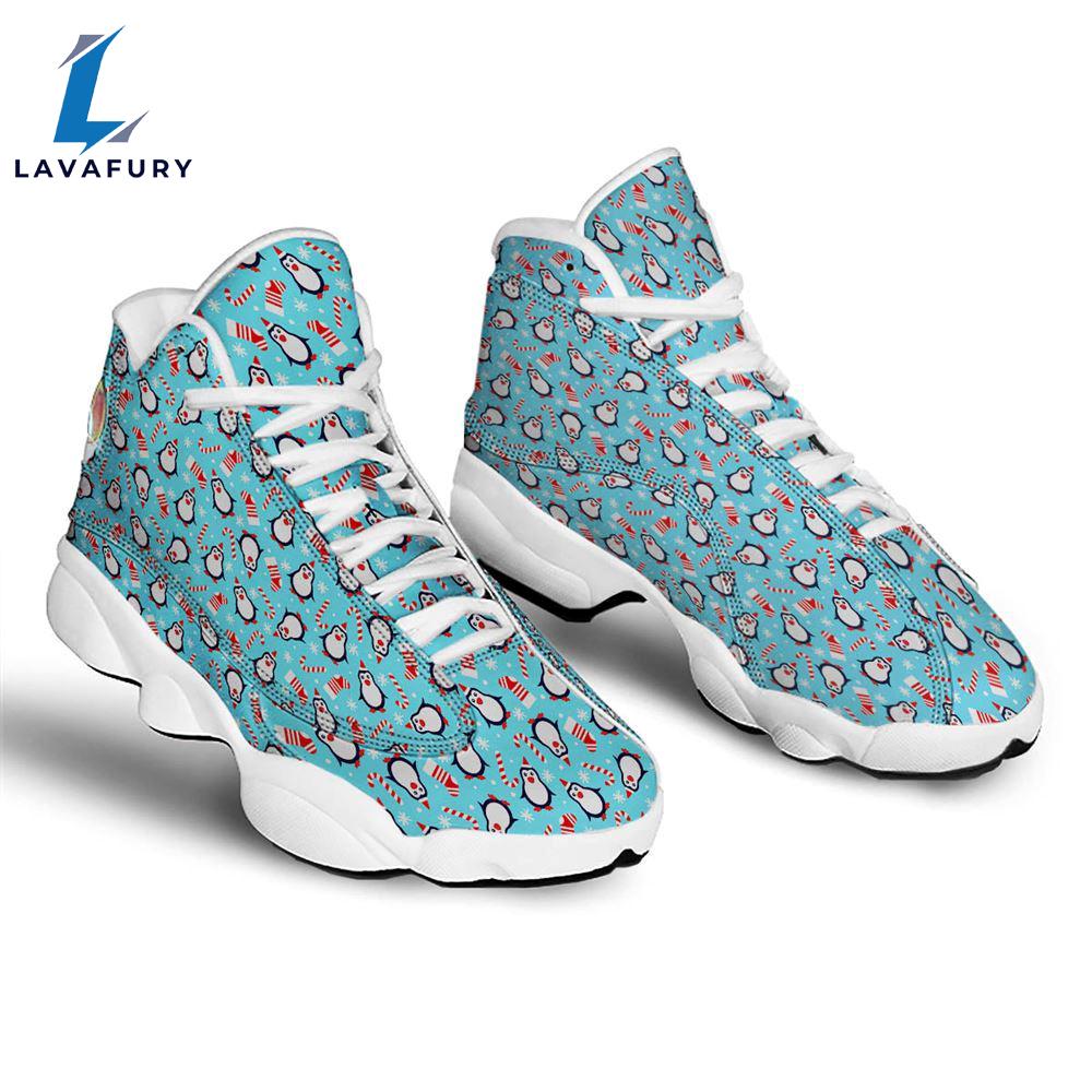Penguin Christmas Santa Print Pattern Jd13 Shoes For Men Women Gift Xmas Penguin Christmas Santa Print Pattern Jd13 Shoes For Men Women Gift Xmas