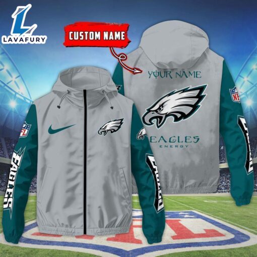 Philadelphia Eagles Custom Name Outdoor Jacket For Fans