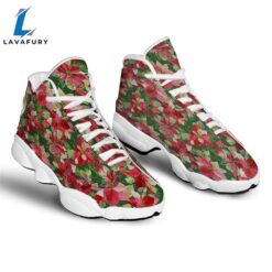 Poinsettia Christmas Vintage Print Pattern…