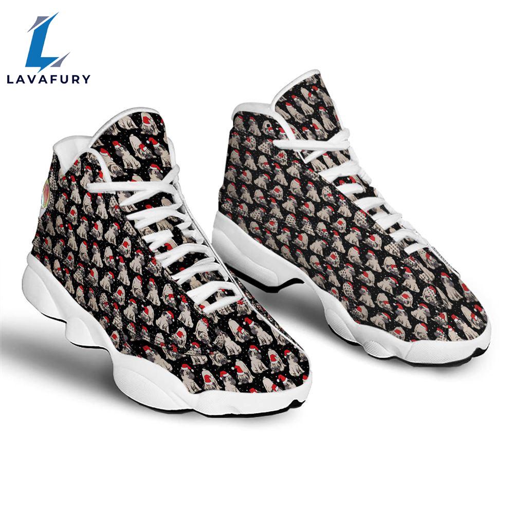 Pug Christmas Santa Print Pattern Jd13 Shoes For Men Women Gift Xmas Pug Christmas Santa Print Pattern Jd13 Shoes For Men Women Gift Xmas