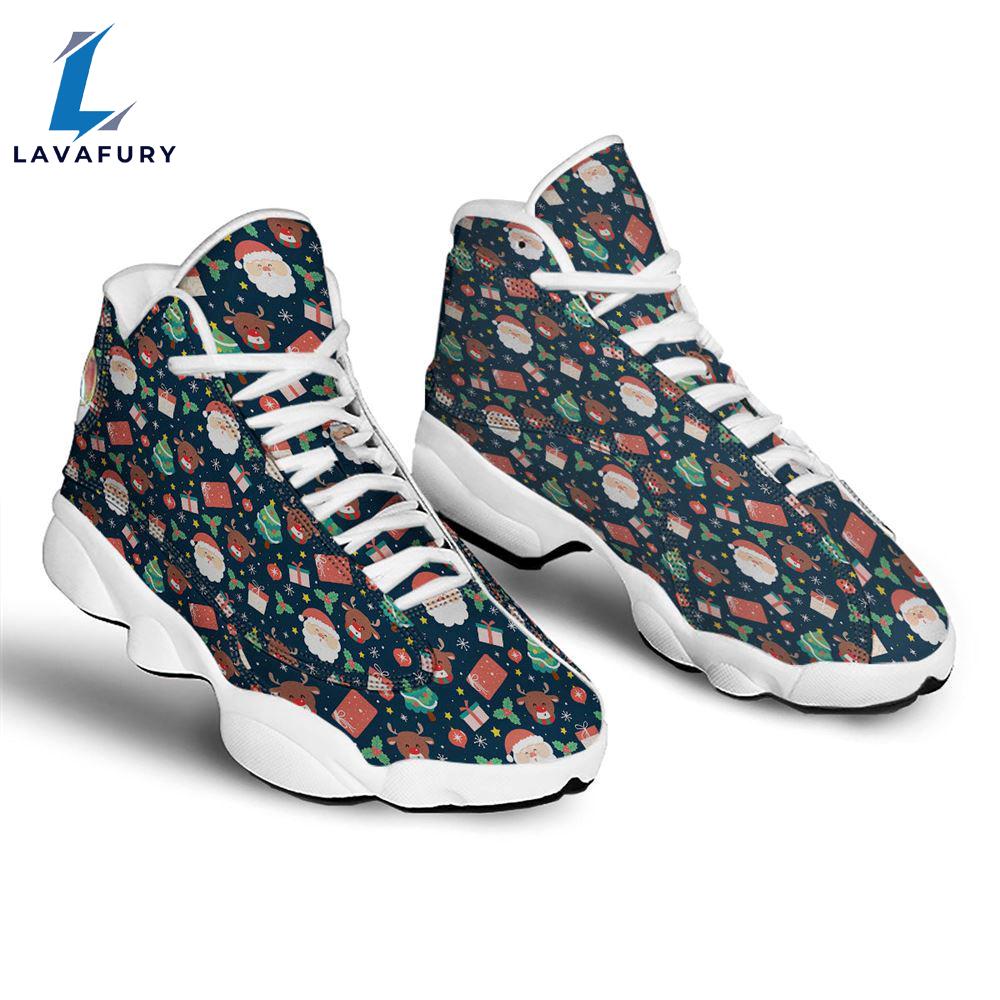 Reindeer Christmas Santa Print Pattern Jd13 Shoes For Men Women Gift Xmas Reindeer Christmas Santa Print Pattern Jd13 Shoes For Men Women Gift Xmas