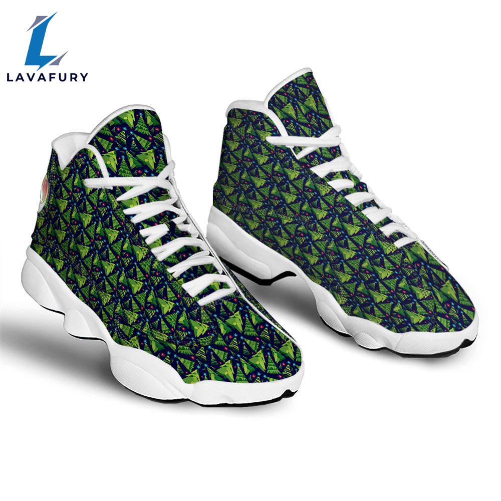 Star And Christmas Tree Print Pattern Jd13 Shoes For Men Women Gift Xmas Star And Christmas Tree Print Pattern Jd13 Shoes For Men Women Gift Xmas