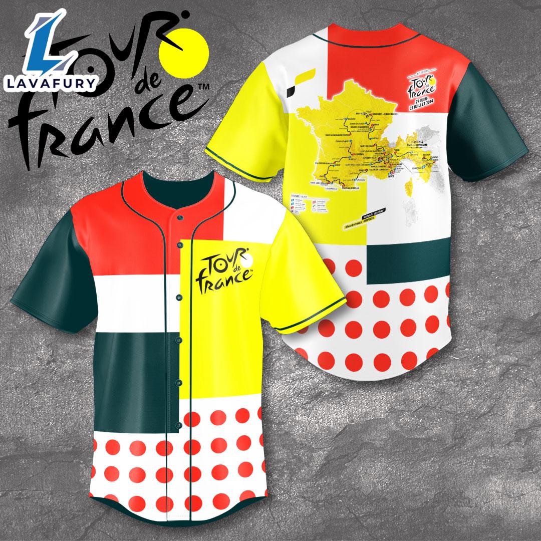 Tour de France Baseball Jersey Tour de France Baseball Jersey