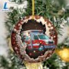 Tropical Ambulance Santa Christmas Ceramic Ornament For Fans 2 Tropical Ambulance Santa Christmas Ceramic Ornament