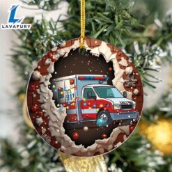 Tropical Ambulance Santa Christmas Ceramic…