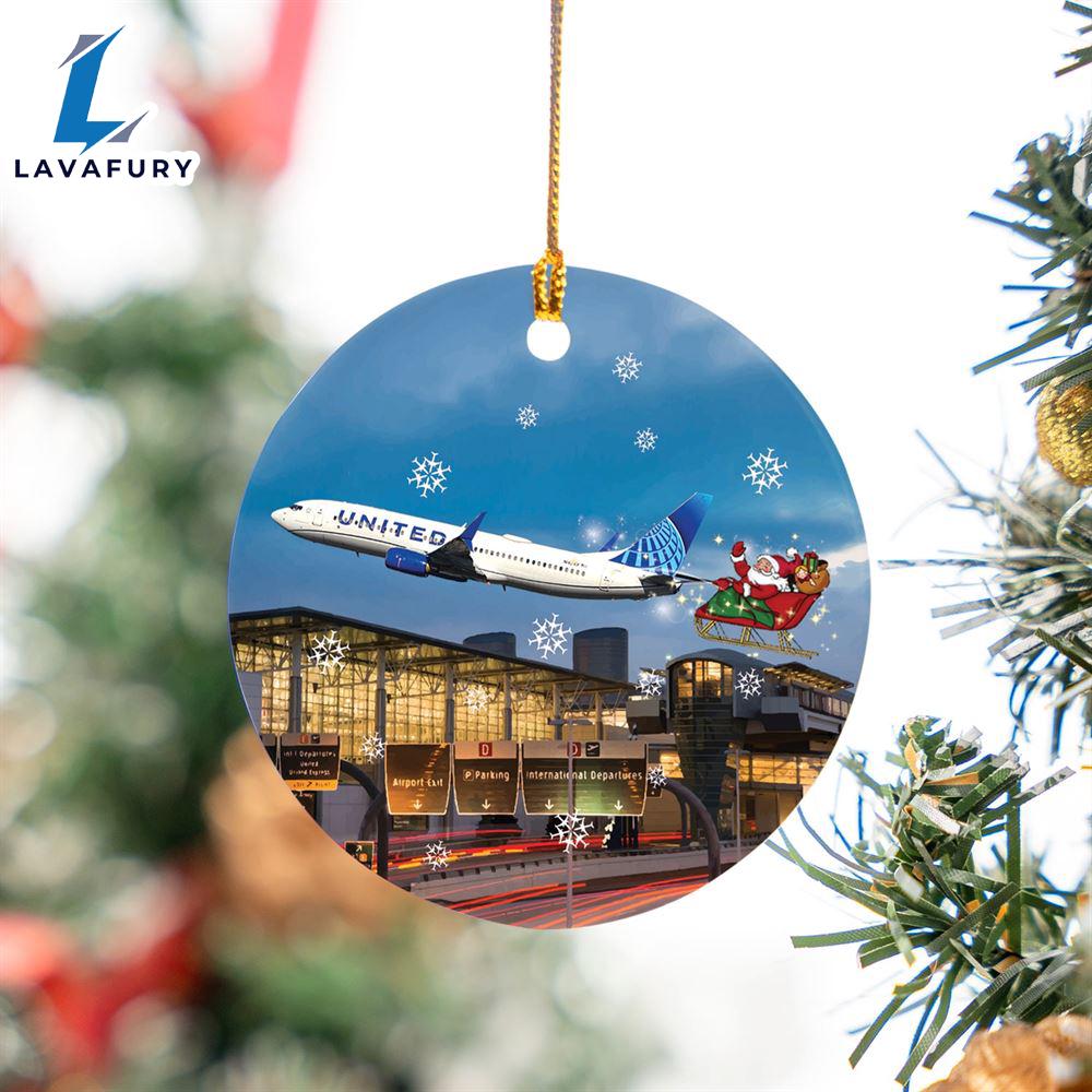 United Airlines Boeing 737-824 Ceramic Ornament For Fans United Airlines Boeing 737-824 Ceramic Ornament For Fans