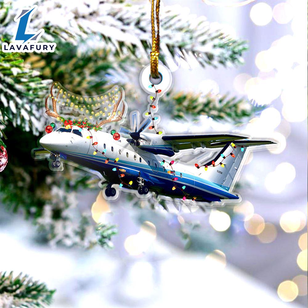 US Air Force C-146A Wolfhound Christmas Ornament For Fans US Air Force C-146A Wolfhound Christmas Ornament For Fans