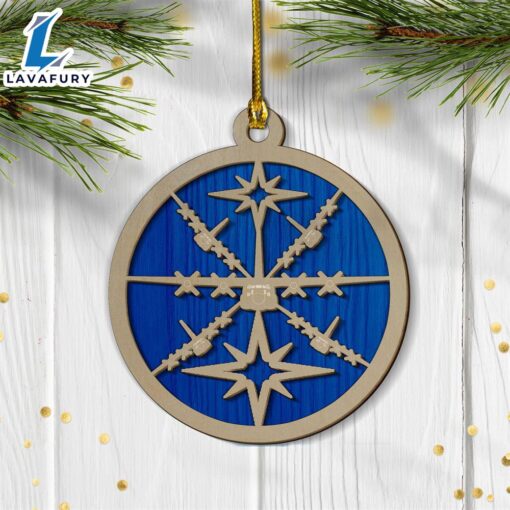 US Air Force Lockheed Martin C-130 Hercules Christmas 2-layered Wood Ornament For Fans