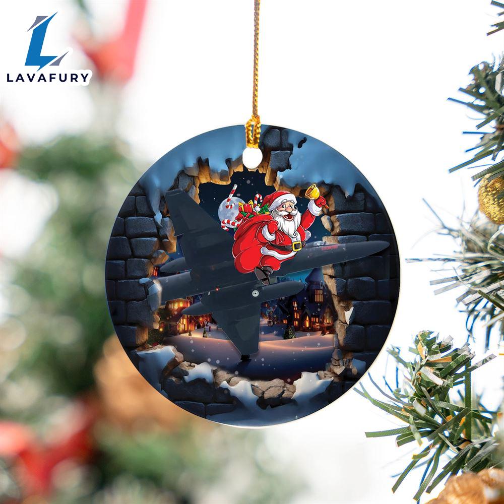 US Air Force U-2 Dragon Lady Christmas Ceramic Ornament For Fans US Air Force U-2 Dragon Lady Christmas Ceramic Ornament For Fans