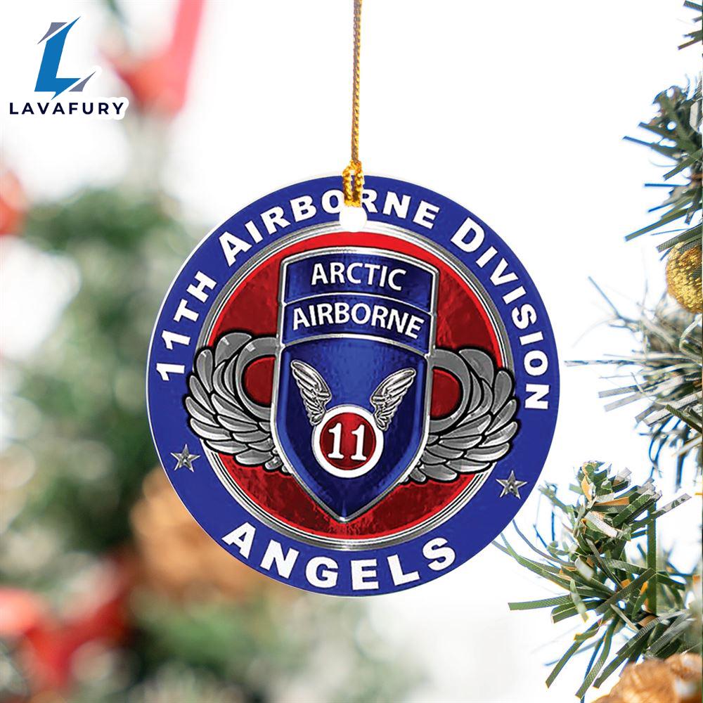 US Army 11th Airborne Division Ceramic Ornament For Fans US Army 11th Airborne Division Ceramic Ornament For Fans