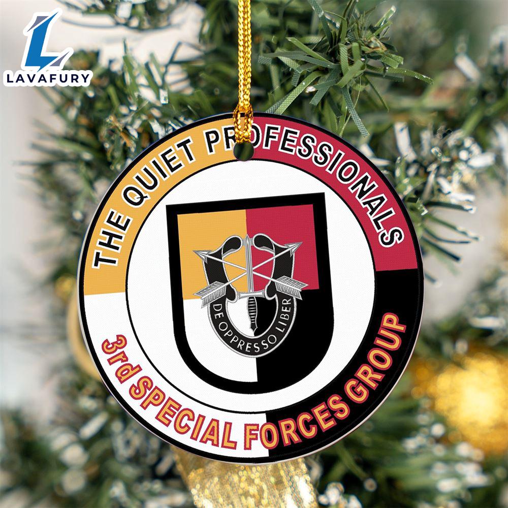 US Army 3rd Special Forces Group Quiet Professionals Ceramic Ornament For Fans US Army 3rd Special Forces Group Quiet Professionals Ceramic Ornament For Fans