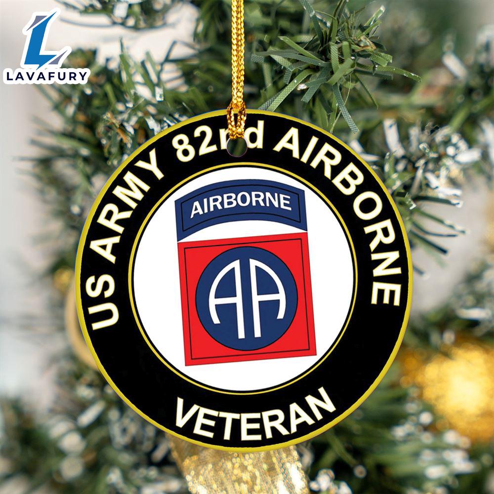 US Army 82nd Airborne Veteran Ceramic Ornament For Fans US Army 82nd Airborne Veteran Ceramic Ornament For Fans