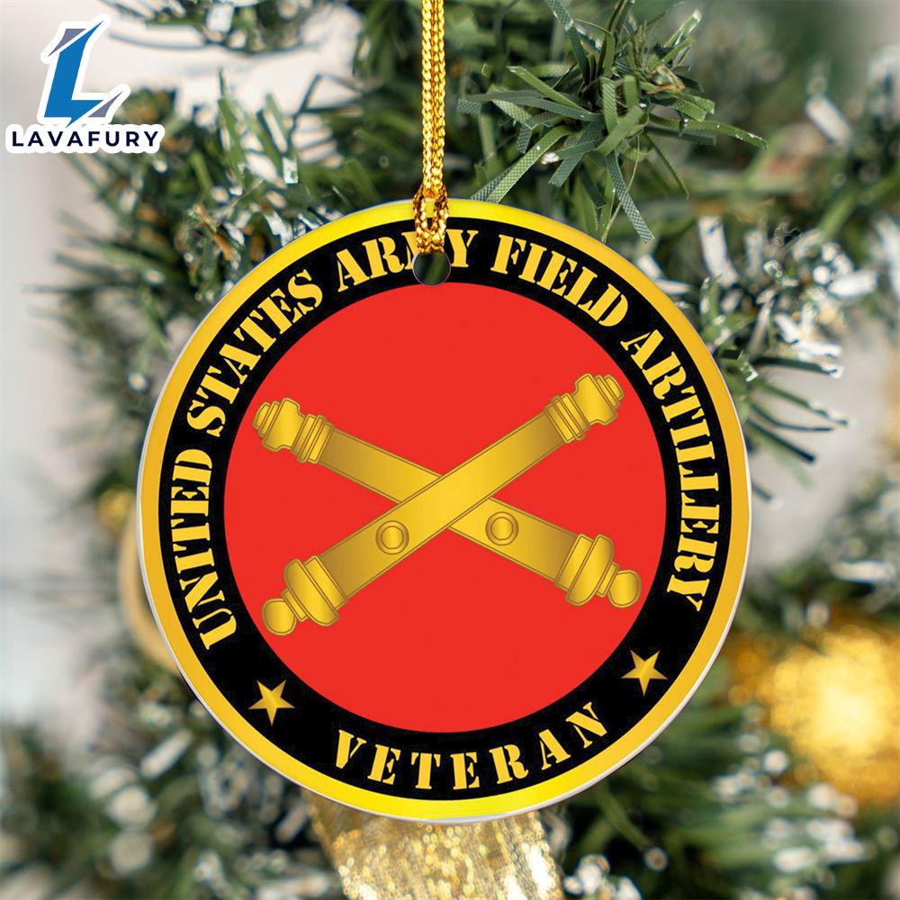 US Army Field Artillery Veteran Ceramic Ornament For Fans US Army Field Artillery Veteran Ceramic Ornament For Fans