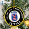 US Army Mountain Military Unit Veteran Ceramic Ornament For Fans 3 US Army Mountain Military Unit Veteran Ceramic Ornament
