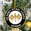 US Army Signal Corps Veteran Ceramic Ornament For Fans 3 US Army Signal Corps Veteran Ceramic Ornament