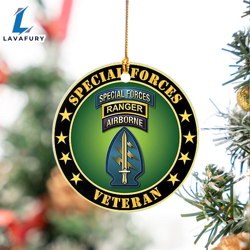 US Army Special Forces Ranger Veteran Ceramic Ornament For Fans US Army Special Forces Ranger Veteran Ceramic Ornament For Fans
