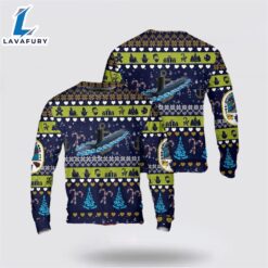 US Navy USS Columbia (SSN-771) Christmas AOP Sweater Veteran Christmas Sweater US Navy USS Columbia (SSN-771) Christmas AOP Sweater Veteran Christmas Sweater