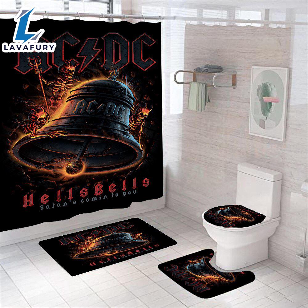 Acdc Four-Piece Bathroom Set For Fans Gift Xmas Acdc Four-Piece Bathroom Set For Fans Gift Xmas