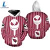 Arizona Cardinals Halloween Red Jack Skellington Super Bowl - Jack Skellington Hoodie 2 Arizona Cardinals Halloween Red Jack Skellington Super Bowl - Jack Skellington Hoodie