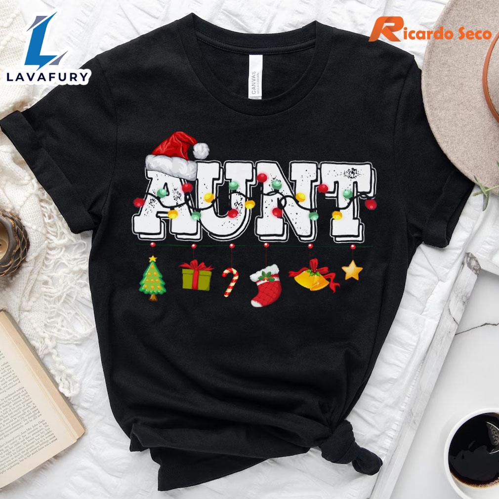 Aunt Christmas T-shirt Gift Xmas Aunt Christmas T-shirt Gift Xmas