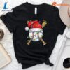 Baseball Player Christmas T-Shirt Gift Xmas 2 Baseball Player Christmas T-Shirt