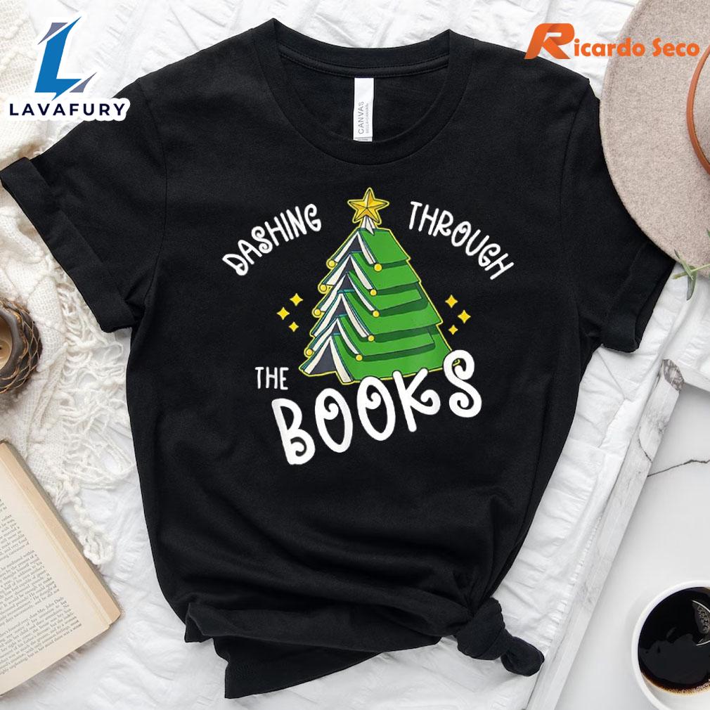Book Lover Christmas Tree T-shirt Gift Xmas Book Lover Christmas Tree T-shirt Gift Xmas