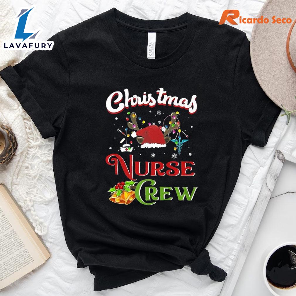 Christmas Nurse Crew T-shirt Gift Xmas Christmas Nurse Crew T-shirt Gift Xmas