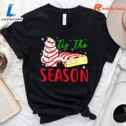 Debbie-Becky-Jen Little Tis’ The Season Christmas Tree T-Shirt Gift Xmas