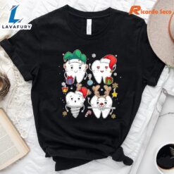 Dental Office Christmas T-shirt Gift Xmas
