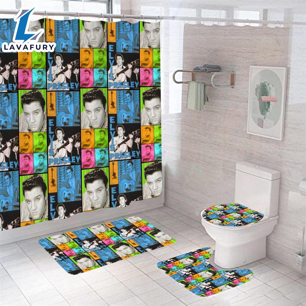 Elvis Presley Four-Piece Bathroom Set Gift Christmas Gift Xmas Elvis Presley Four-Piece Bathroom Set Gift Christmas Gift Xmas
