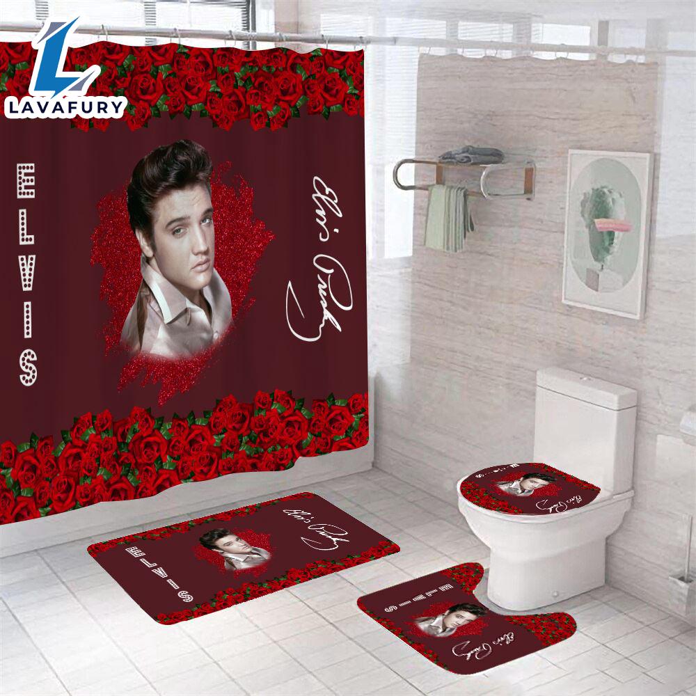 Elvis Presley Four-piece Bathroom Set Gift Xmas Elvis Presley Four-piece Bathroom Set Gift Xmas