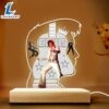 Elvis Presley Led Light with Wooden Base