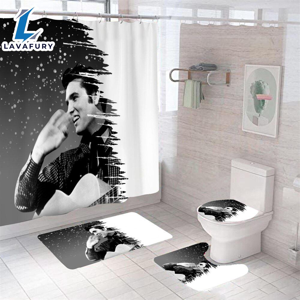 Elvis Presley Merry Christmas Four-piece Bathroom Gift Xmas Elvis Presley Merry Christmas Four-piece Bathroom Gift Xmas