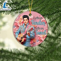 Elvis Presley Personalized Christmas Ornament