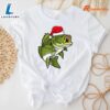 Fishing Christmas Pajama Fish Santa Fisherman Angler T-Shirt
