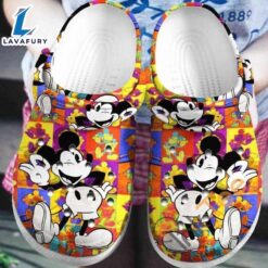 Footwearmerch Colorful Mickey Mouse clog…